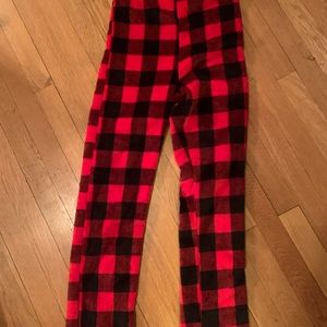 Black and Red Plaid Pants
